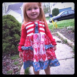 Momi boutique love ruffle dress