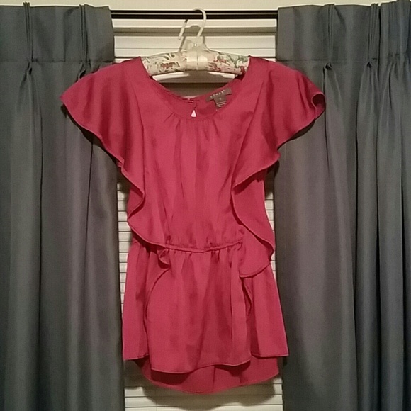 Hot pink blouse