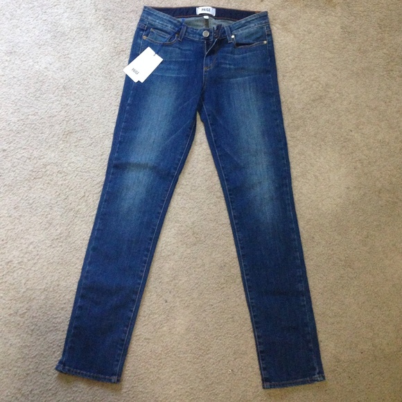 New Paige mid rise ankle skinny jeans