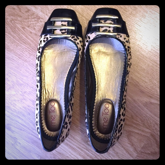 Leopard print flats by Me Too