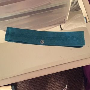 Blue lulu lemon head band