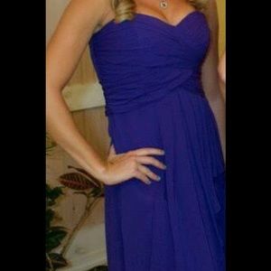 Purple David's bridal dress