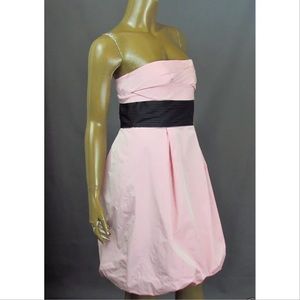 BCBG MAX AZRIA Pink Strapless Bubble Dress