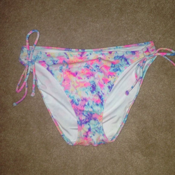 tie die bikini bottoms