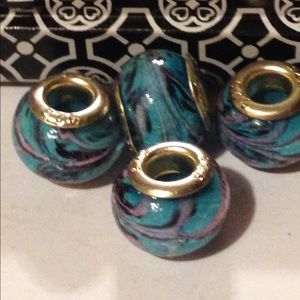 Murano bead to fit European charm bracelets
