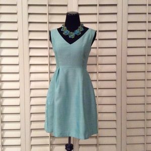 Kate Spade 'susannah' silk blend fit & flare dress