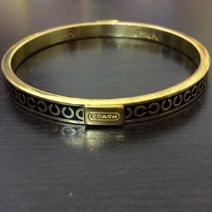Coach signature thin bracelet