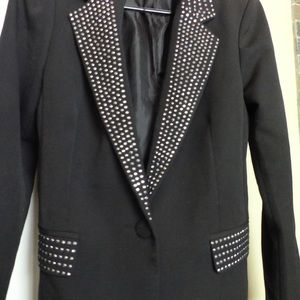BLACK Forever 21 Studded Blazer SIZE MEDIUM