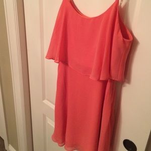 Coral summer dress
