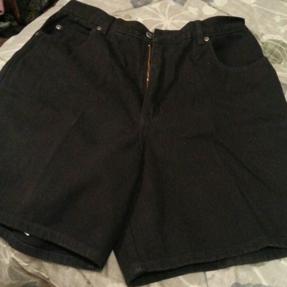 Black jean shorts brand new