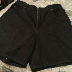 Black jean shorts brand new