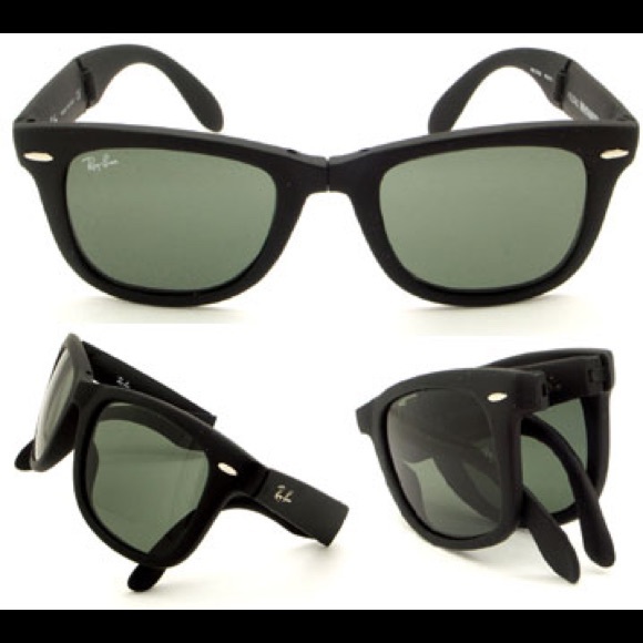 Ray-ban Folding Wayfarer Sunglasses in Black