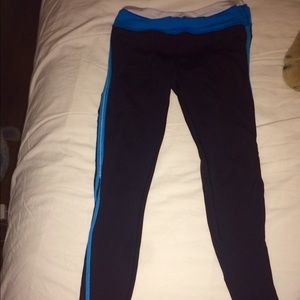 Blue Striped lulu lemon leggings