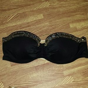 VS black bandeau bikini 34B/small