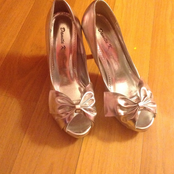 Silver high heels with Bose