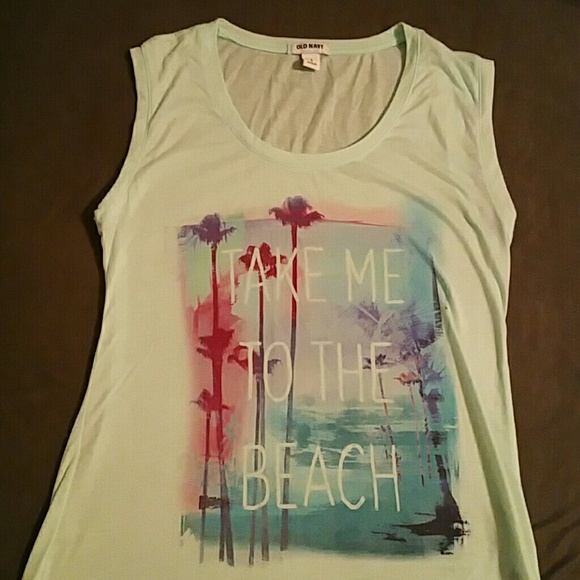 Women's seafoam color tank