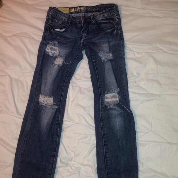 machine ripped jeans