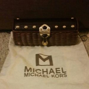 Michael Kors wicker clutch