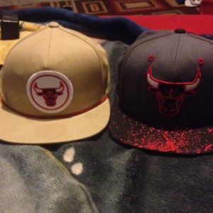 I am selling these 2 snap backs