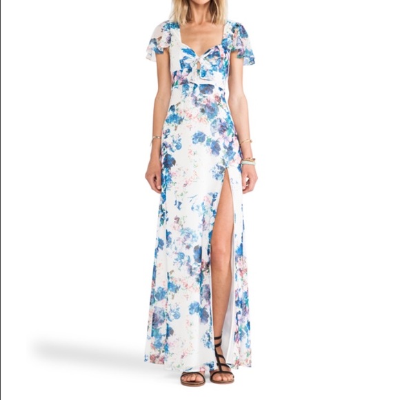 Lovers + Friends tie front floral dress