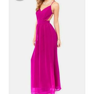 Lulu's rooftop garden backless maxi