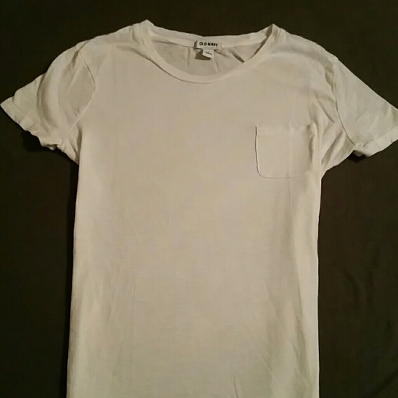 White pocket tee