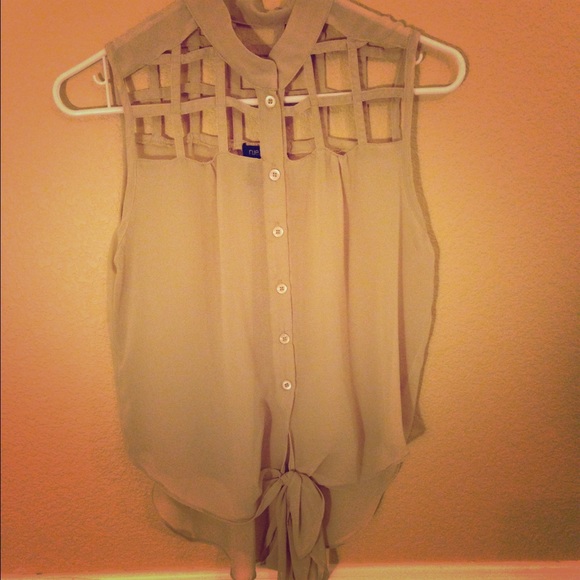 Sheer, pretty blouse!