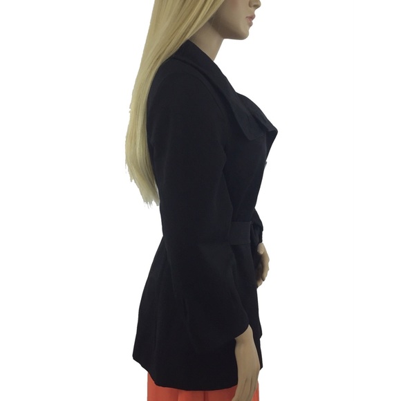SOLD ELSEWHERE ❤️ NWT Elie Tahari Designer Black 3/4 Sleeve Coat - Picture 2 of 4
