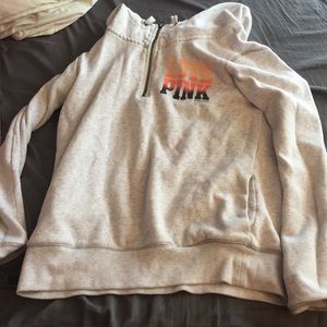 VS Pink 1/4 zip hoodie