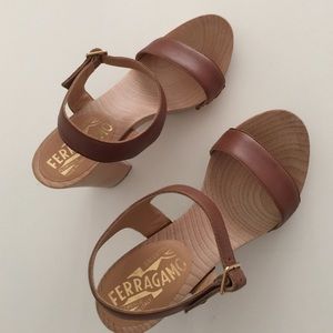 Salvatore ferragamo sandals size 7 used only once