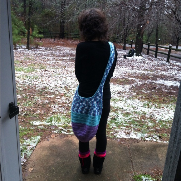 Crochet yoga bag / over night bag