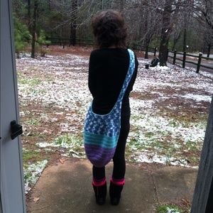 Crochet yoga bag / over night bag