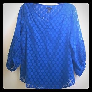 Royal blue blouse