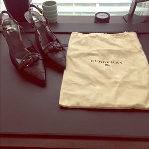 Burberry Sling Back Heels