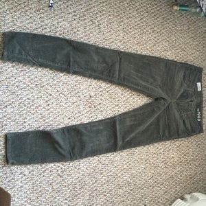 Olive corduroy pant