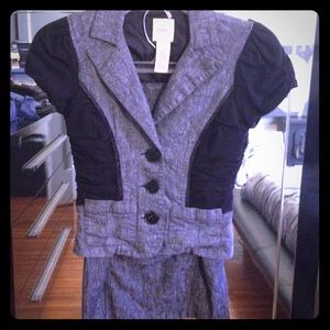 Candies business suit - jacket and pencil skirt S