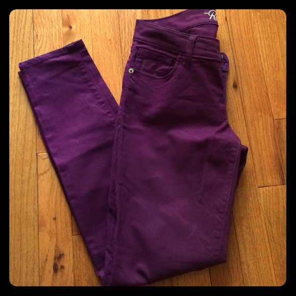 Plum Old Navy Rock Star Jeans
