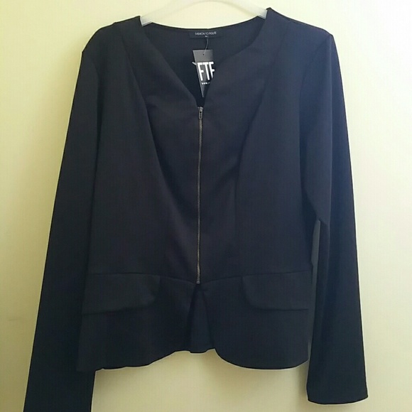 Black peplum dressy jacket