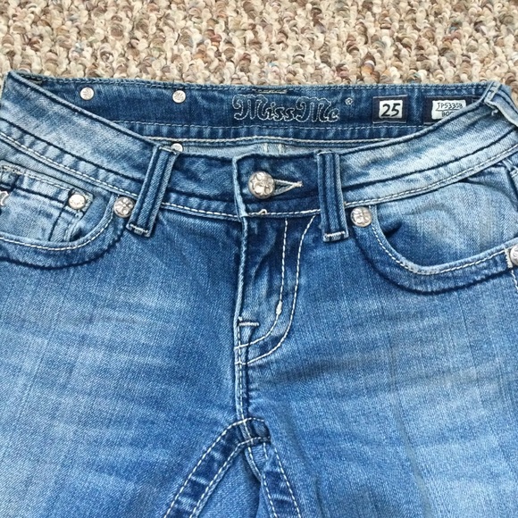Lightly washed Miss Me boot cut jeans