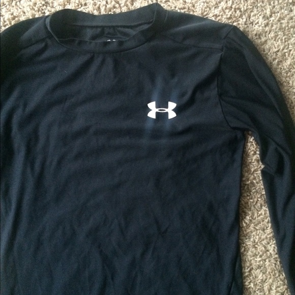 Under armour black long sleeve compression shirt