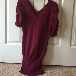 Red sweater/sweater dress