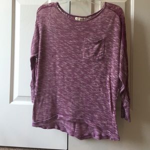 Purple sweater with laced back