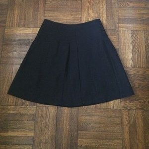 Black flare skirt