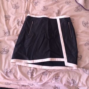 Leather skirt. Not Nasty Gal