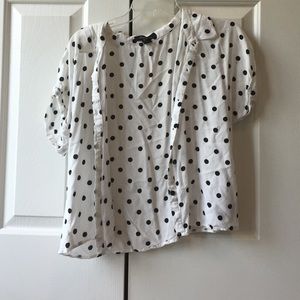 Polka dot button up
