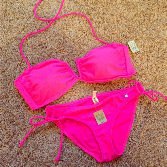 American Eagle Swimsuit, top Large, bottoms Med.