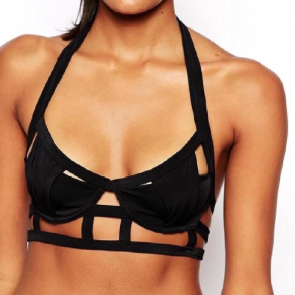 American Apparel Other - 34B Bikini Sexy black caged strappy bralette 🔥
