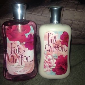 Pink Chiffon shower gel and lotion BRAND NEW