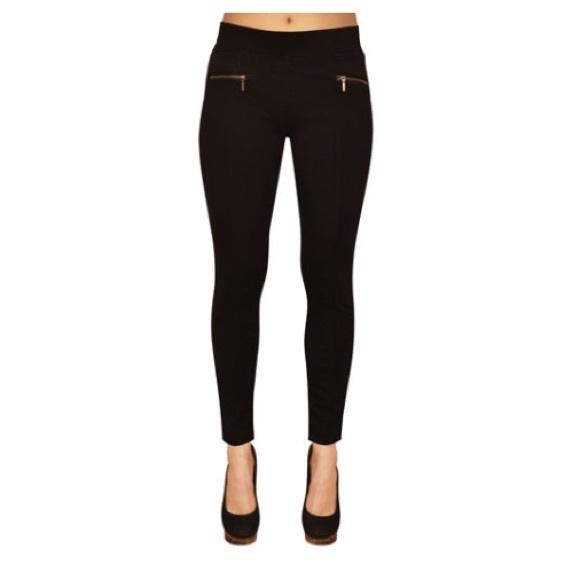 Black leggings with zipper pockets Clearance