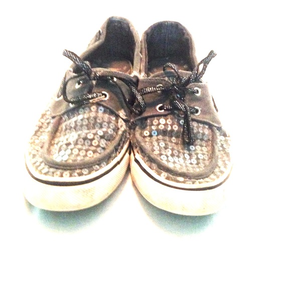 Gray sparkle shoes